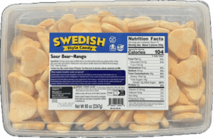 Mito Swedish Style Gummy Sour Bear Mango 5lb Bulk